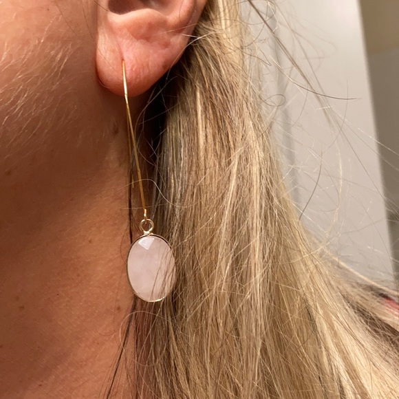 Rose Quartz Dangles - Picture 6 of 11